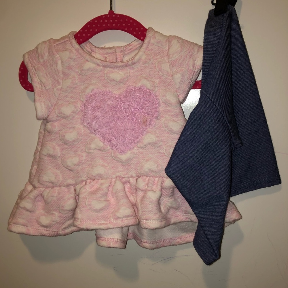 Brand New pink top/ with matching jeggings